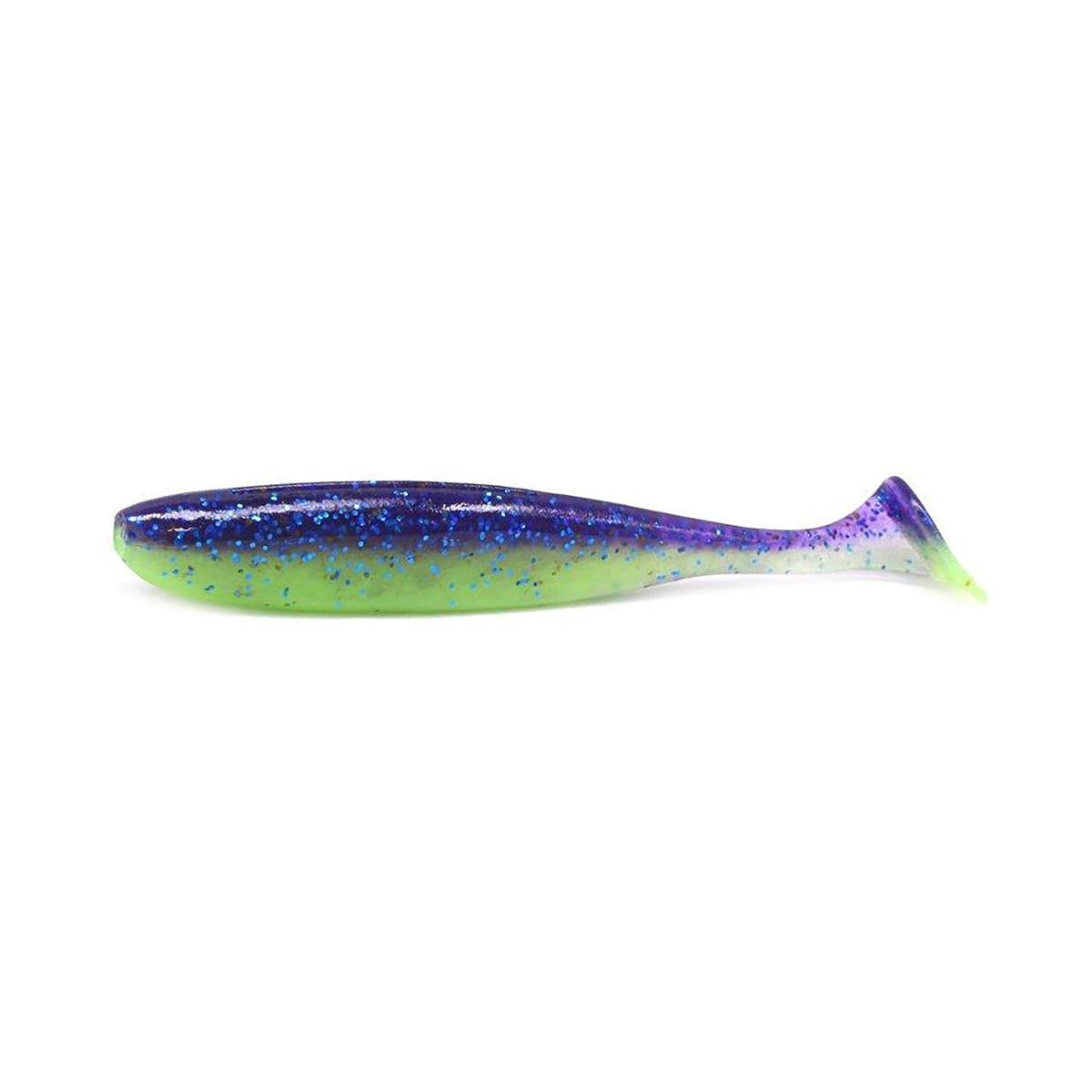 Keitech Easy Shiner 3'' PAL#06T Violet Lime Belly 10pcs.
