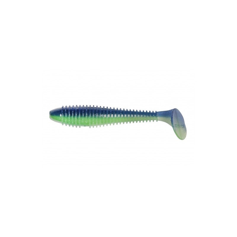 Keitech Swing Impact Fat 3.8'' #23 BLUE CHARTREUSE 6pcs.