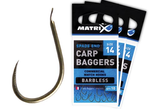 Matrix Carp Baggers Spade End Hooks