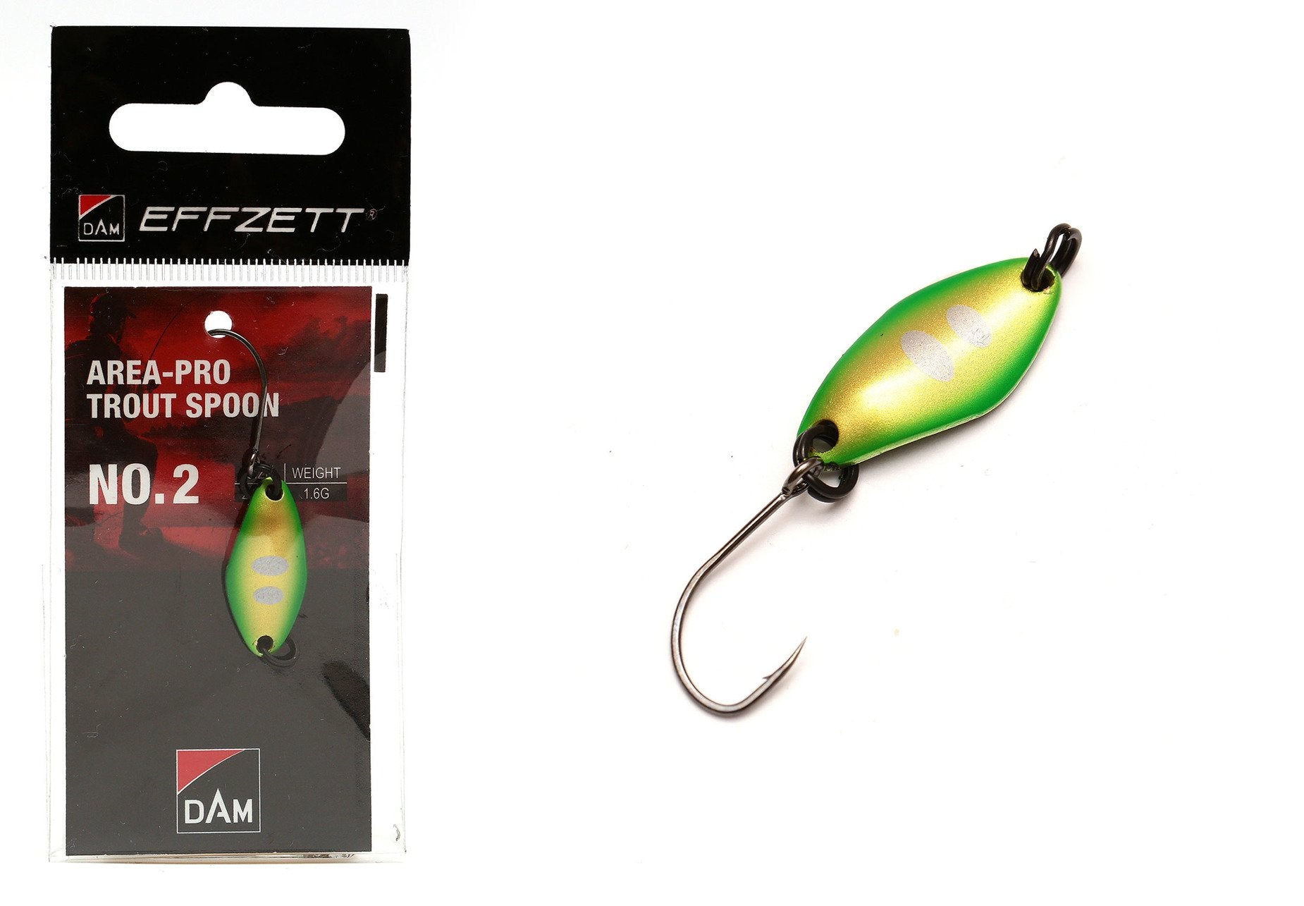 DAM Effzett Pro Trout Spoon #2 Green Gold