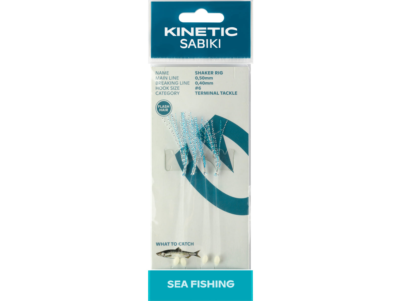 Kinetic Sabiki Shaker Blue Flashhair