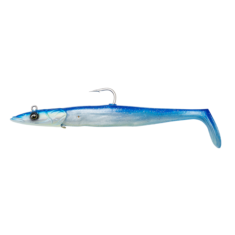Savage Gear Sandeel V2 18cm 86g Blue Pearl Silver 2+1