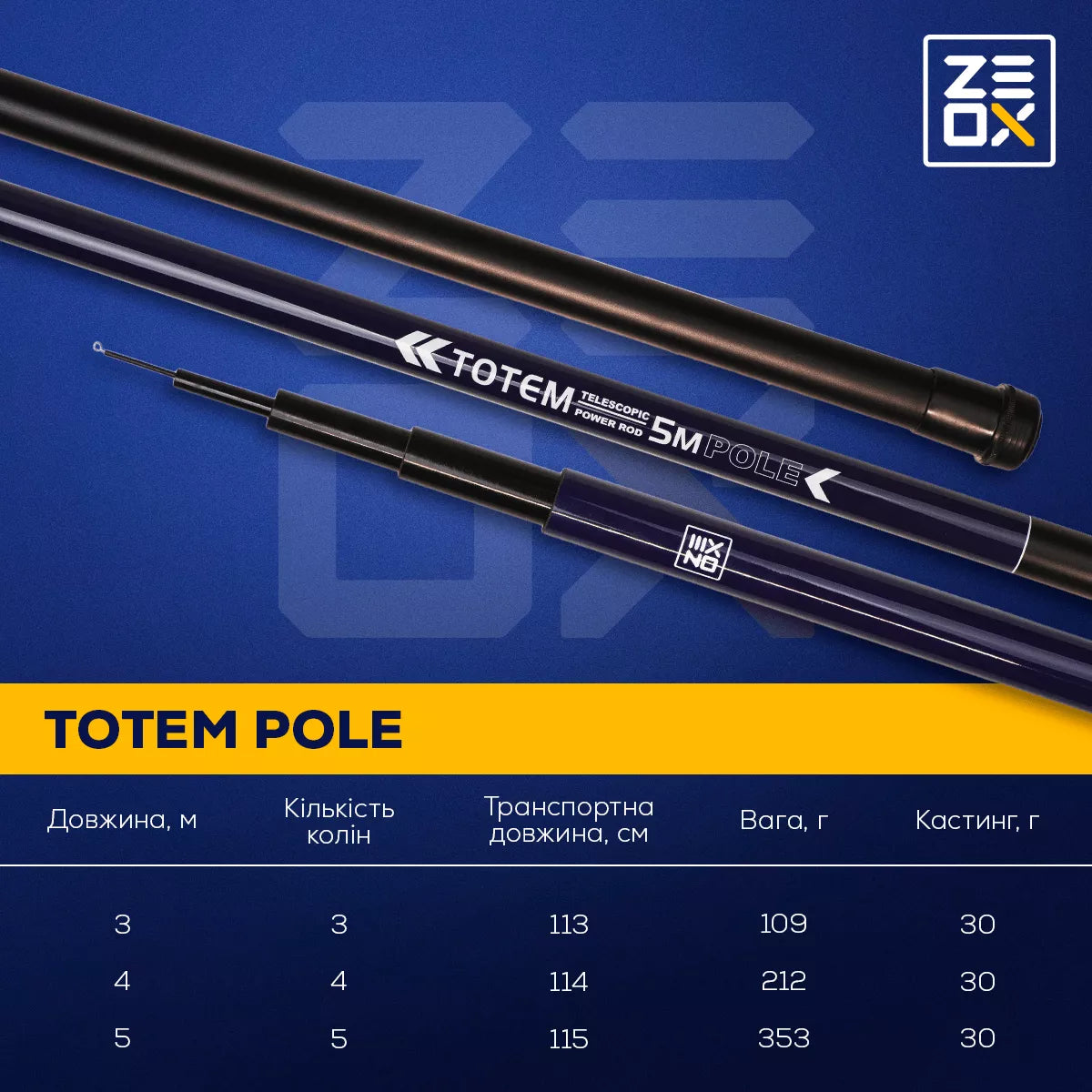 Zeox Rod Totem Pole