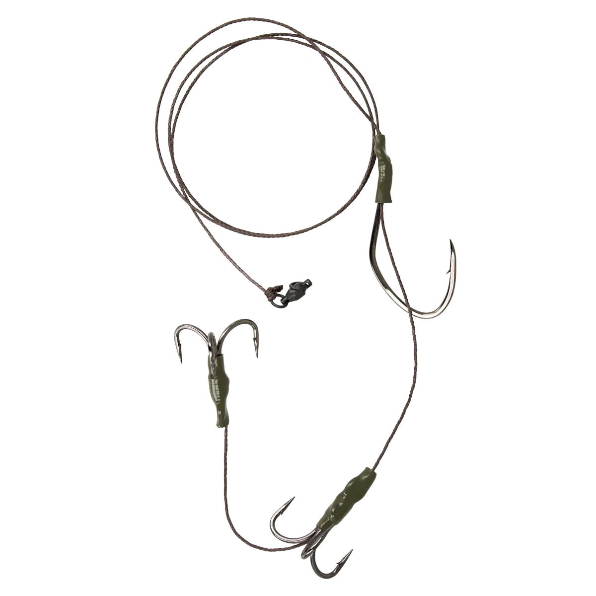 Golden Catch Big Bait Rig – Heavy-Duty Rig for Pike & Trophy Predators– Size 6/0 & 8/0, 220 lb Test