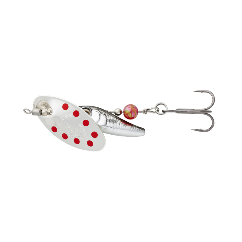 Savage Gear Stickleback Spinner #1 4.5g Dirty Silver Red