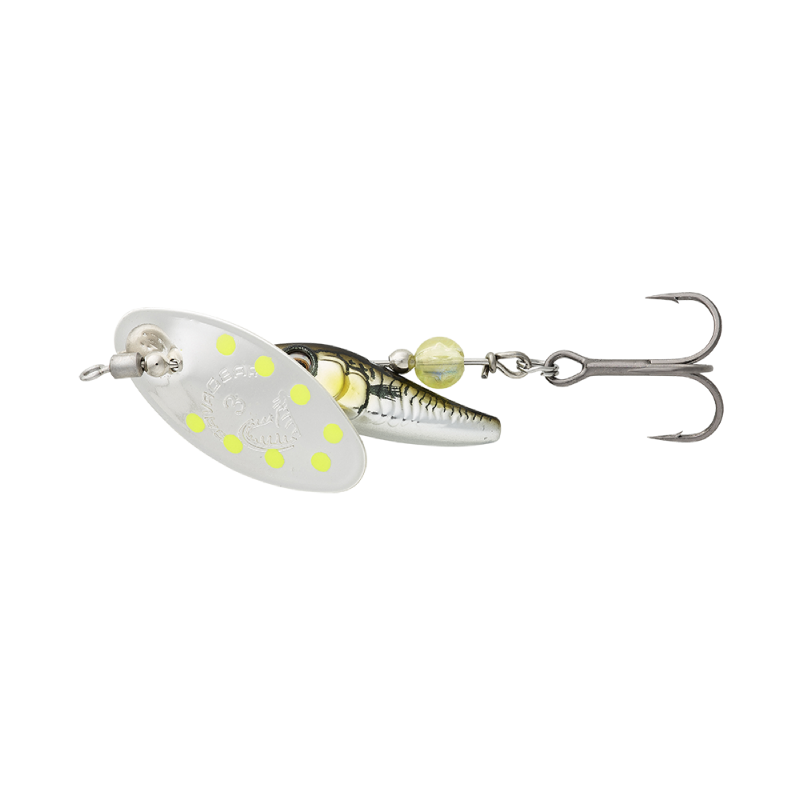 Savage Gear Stickleback Spinner #1 4.5g Green Silver AYU