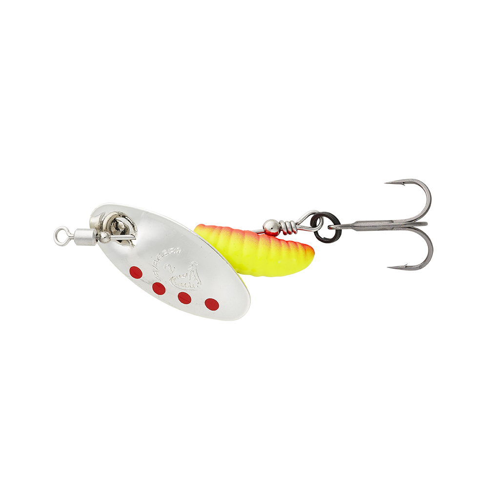 Savage Gear Grub Spinners #1 3.8g Silver Red Yellow