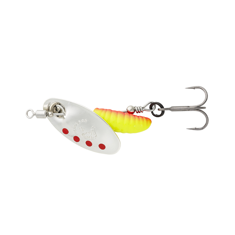 Savage Gear Grub Spinners #0 2.2g Silver Red Yellow
