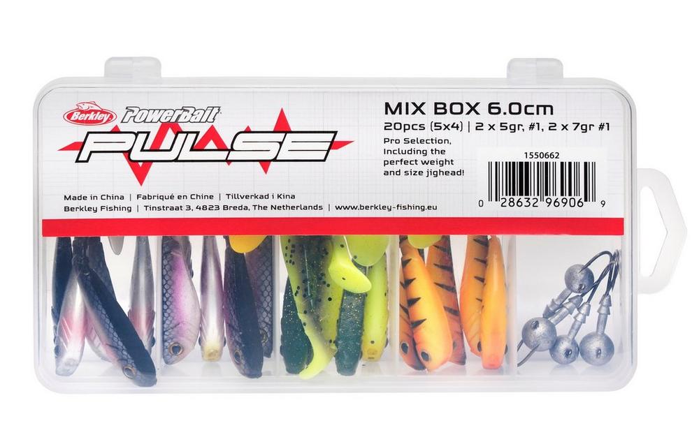 Berkley Pulse Shad MixBox with Jigheads
