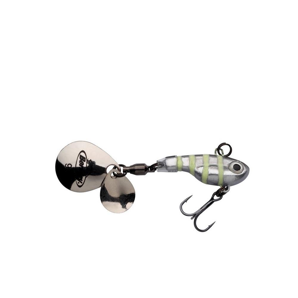Berkley Pulse Spintail 14g Glow Silver Zebra