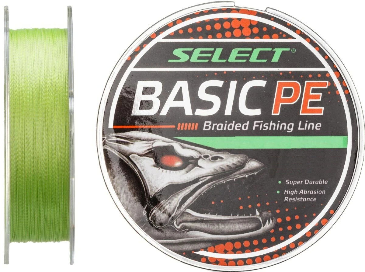 Braided Fishing Line Select Basic PE 4X 150m Lime Green - Emerald Ripple