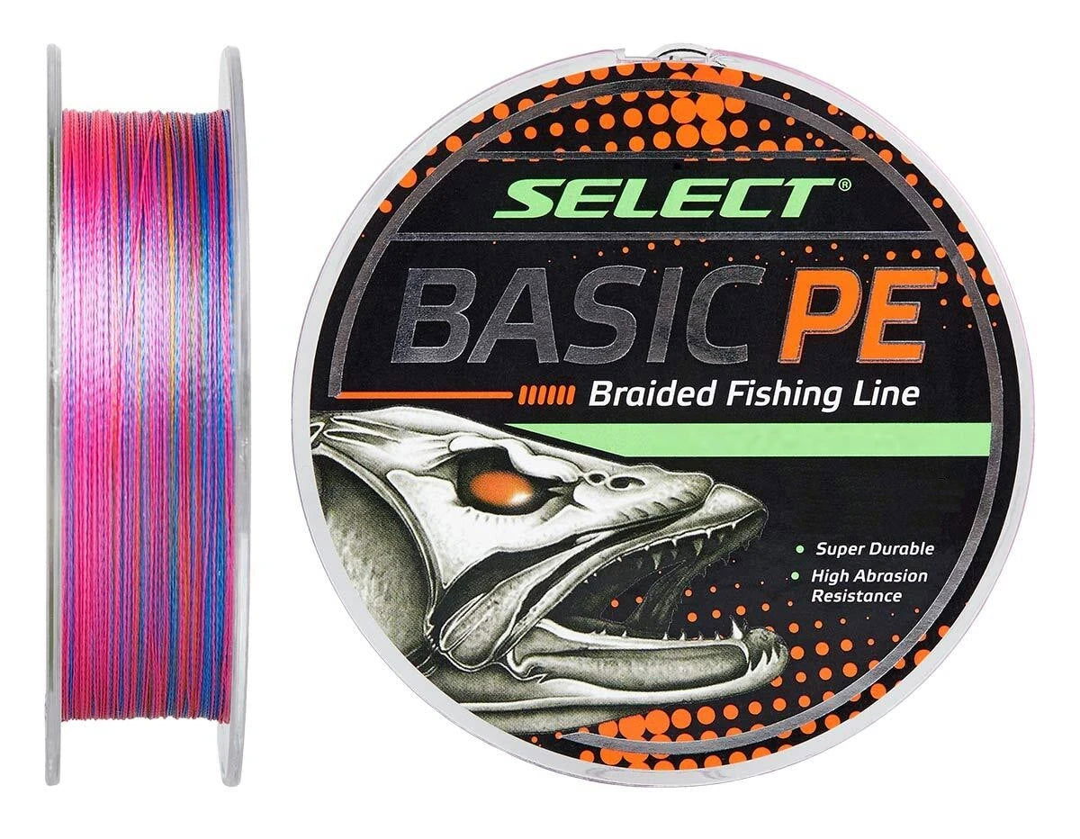Braided Fishing Line Select Basic PE 4X 150m Multicolor - Emerald Ripple