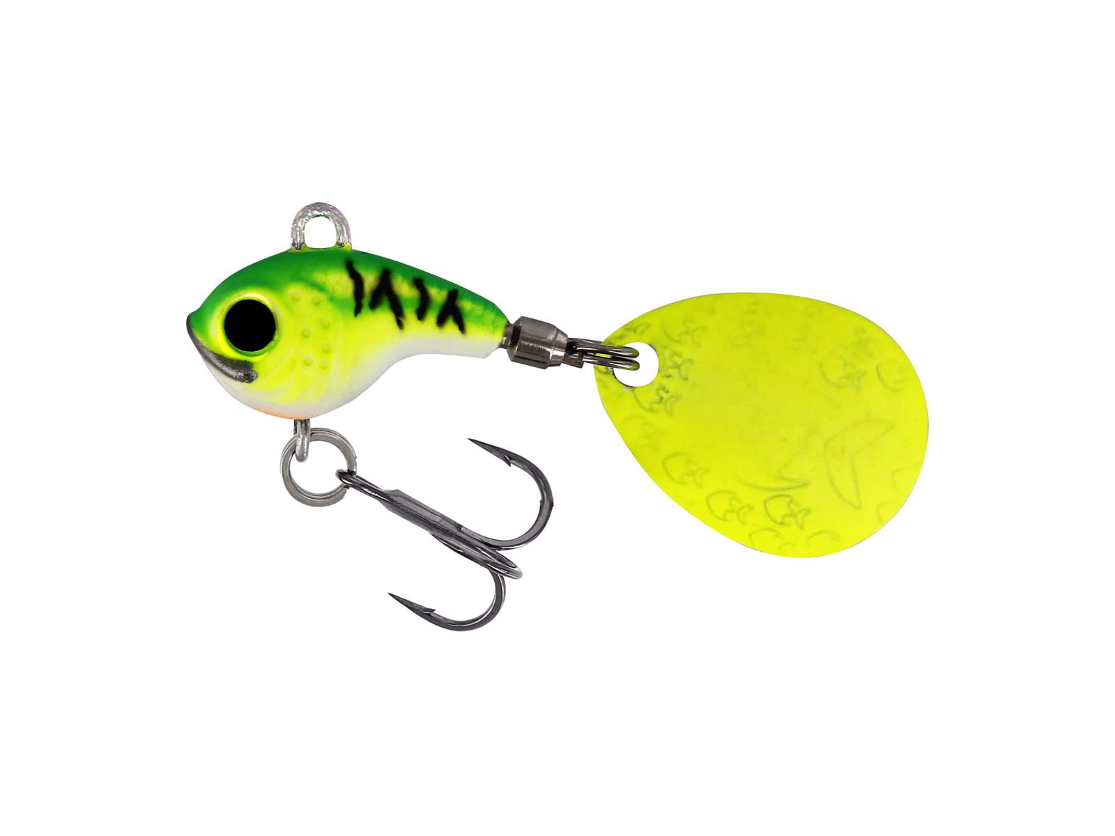 Westin DropBite Tungsten Spin Tail Jig 2cm 13g Chartreuse Ice