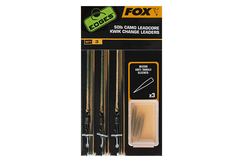 Fox Edges 50lb Camo Leadcore Kwik Change Leaders