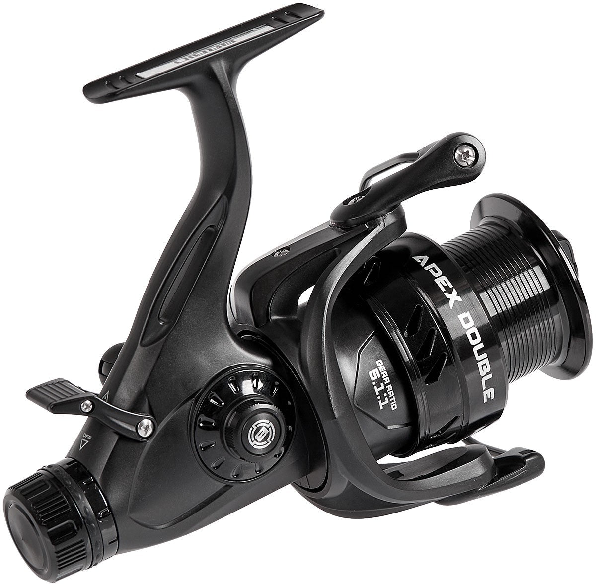 Feeder reel Brain Apex Double 4000 Screw Handle 6+1BB (18584518) - Emerald Ripple