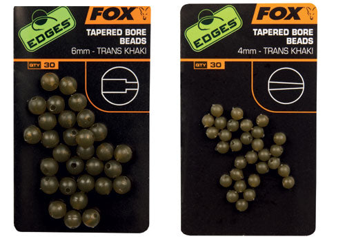 Fox Edges Tapered Bore Beads