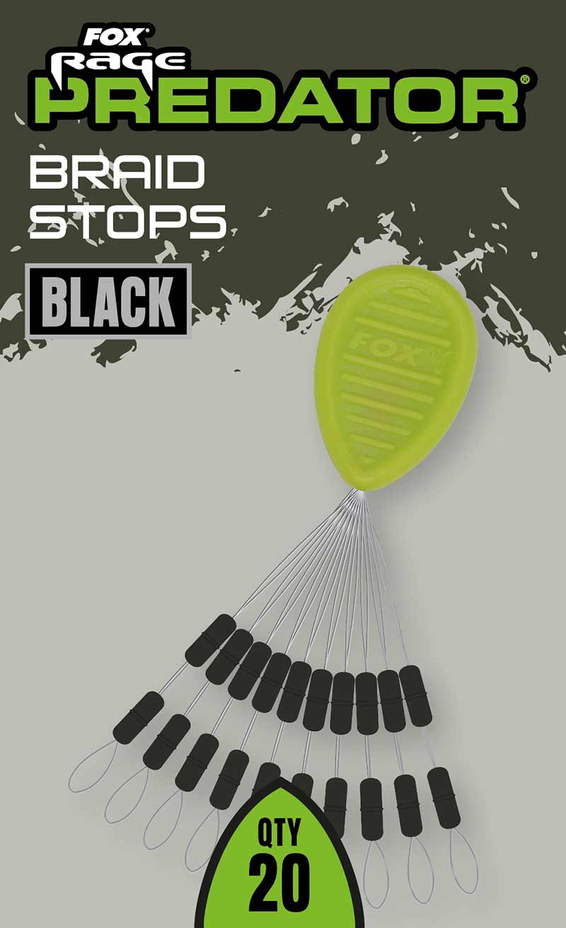 Fox Rage Braid Stops Black