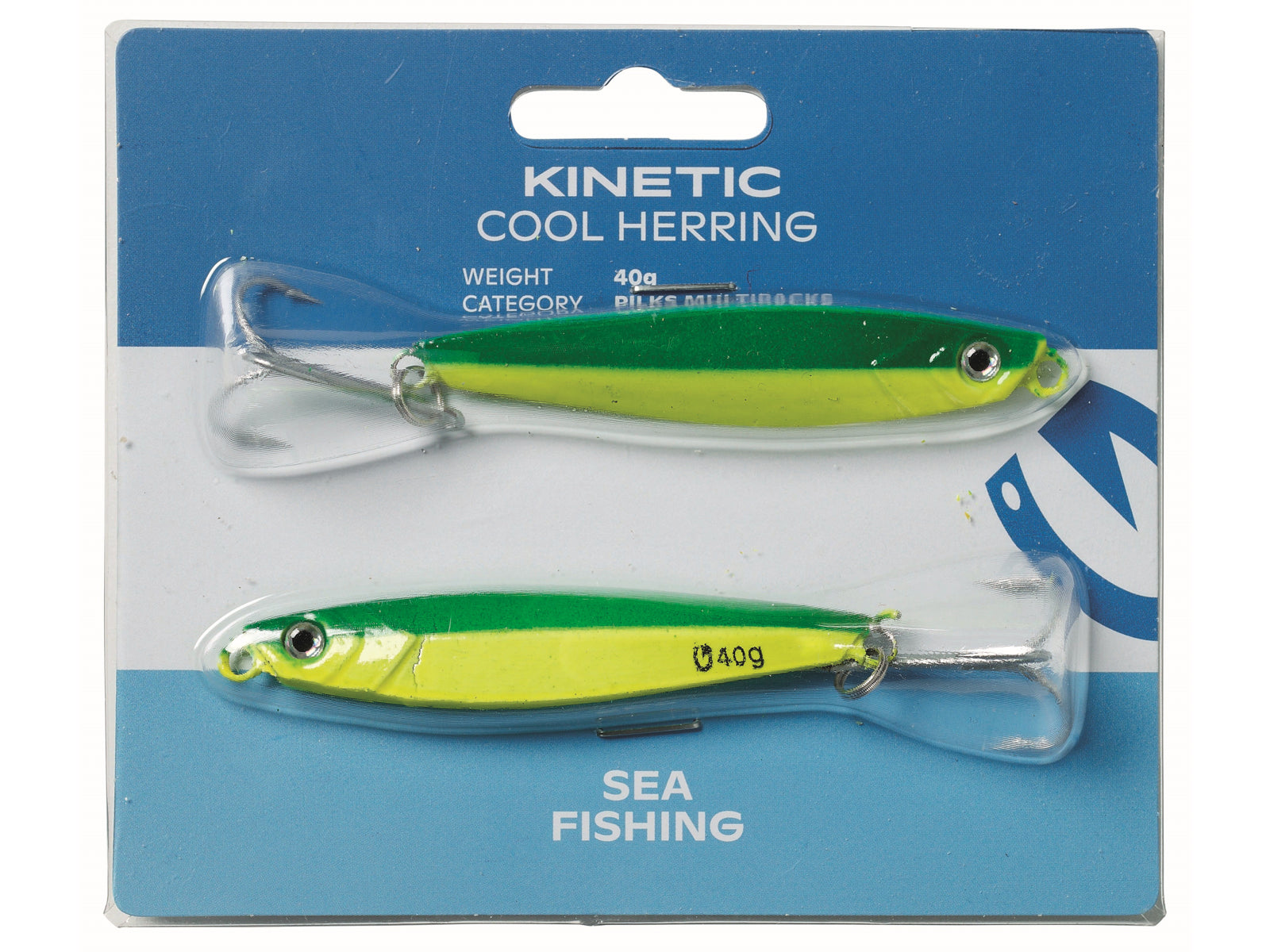 Kinetic Cool Herring 2pack 25g Green/Yellow