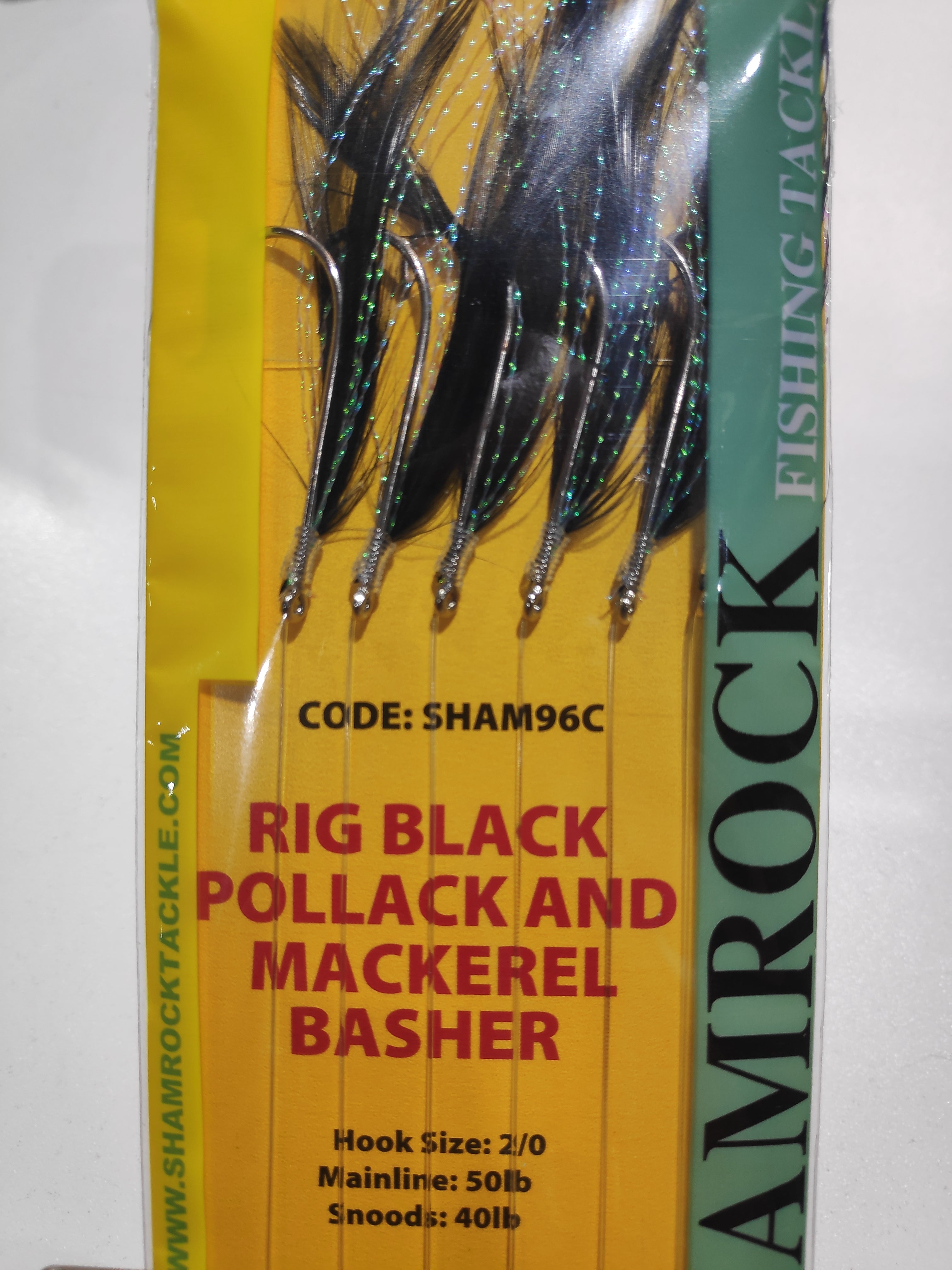SHAMROCK Rig Black Pollack and Mackerel Basher SHAM96C