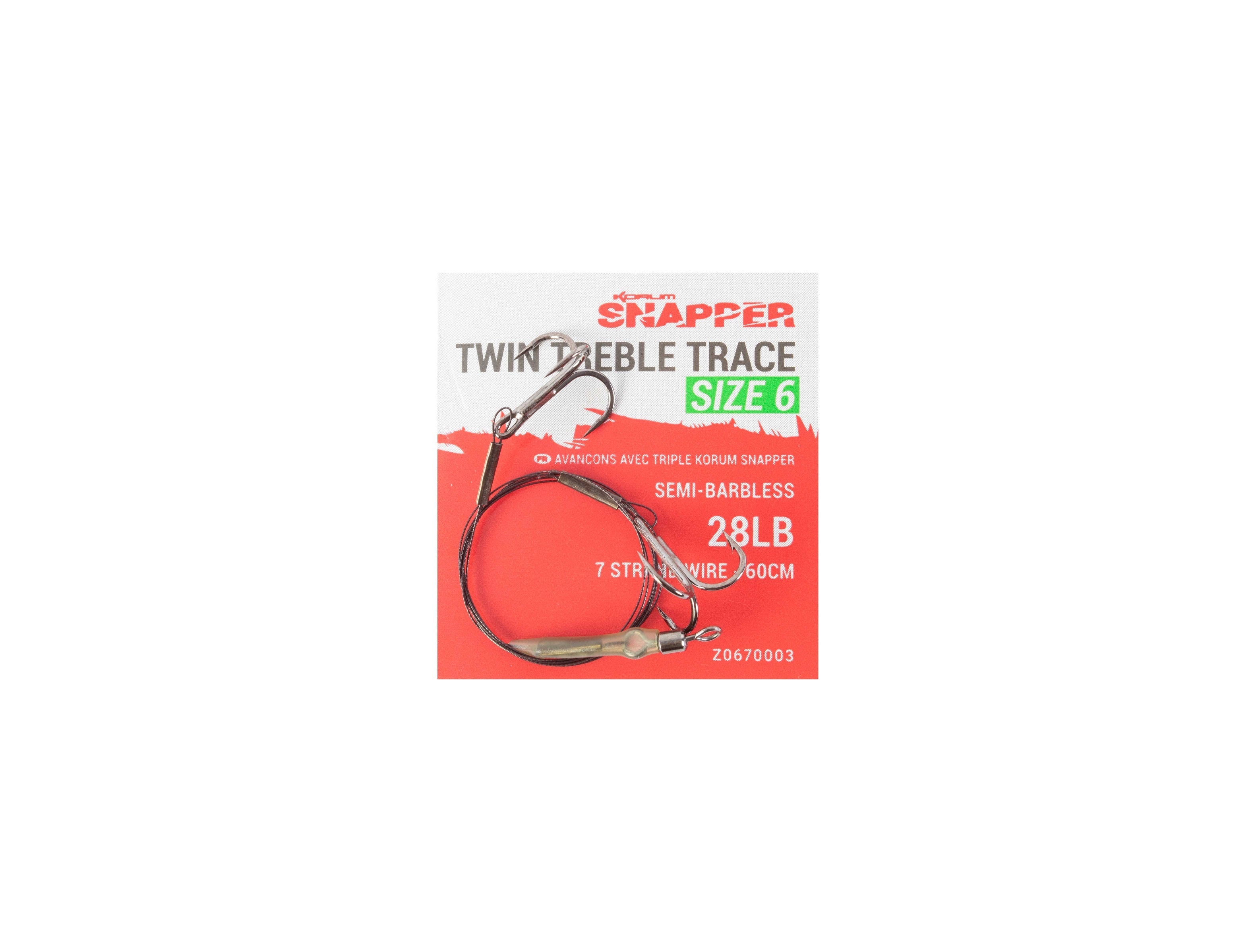 Korum Snapper Twin Treble Trace