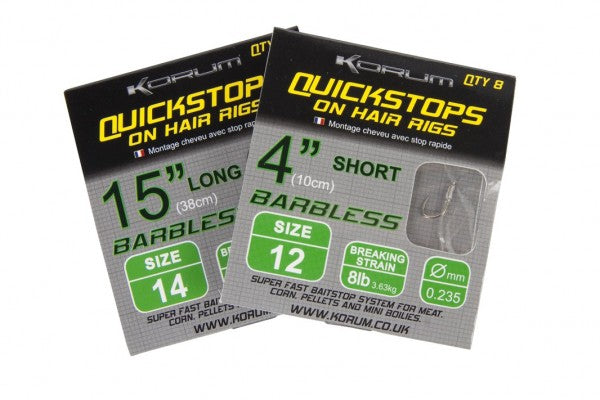 Korum Hair Rigs With Quickstops
