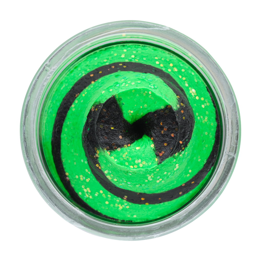 Berkley PowerBait Natural Glitter Floating Trout Bait Aniseed Spring Green/Black