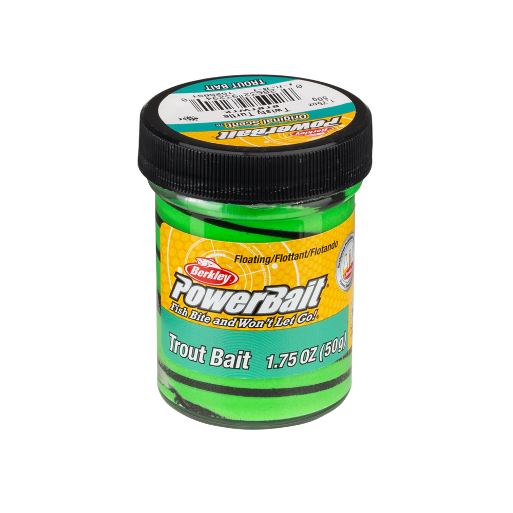 Berkley PowerBait Glitter Trout Bait Swirls Twisty Turtle
