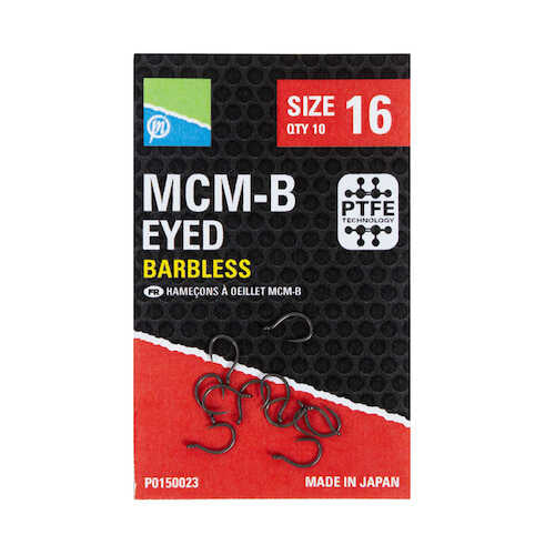 Preston Innovations MCM-B Eyed Barbless Hooks