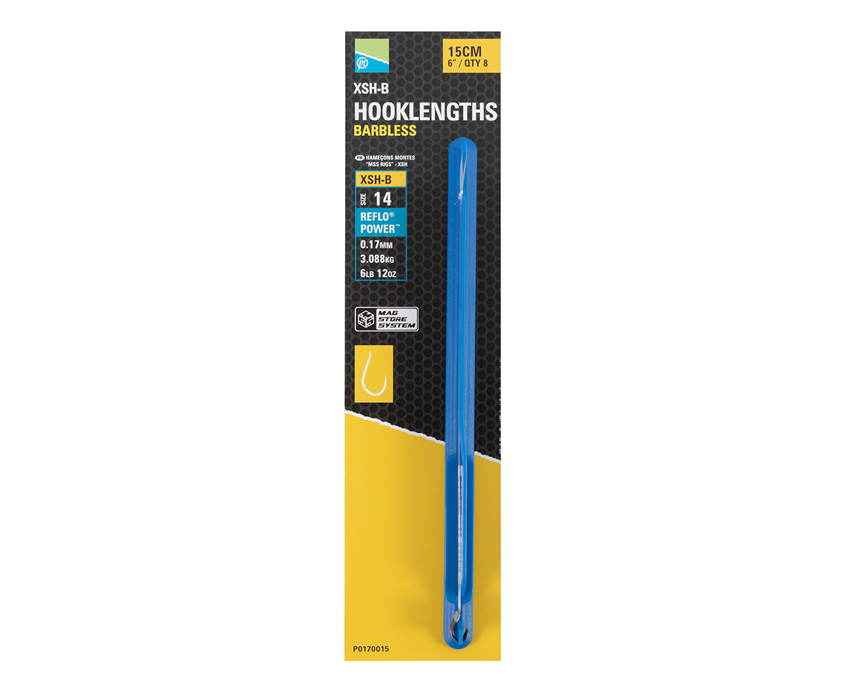 Preston Innovations XSH-B Spade End 6" 15cm Hookengths Barbless