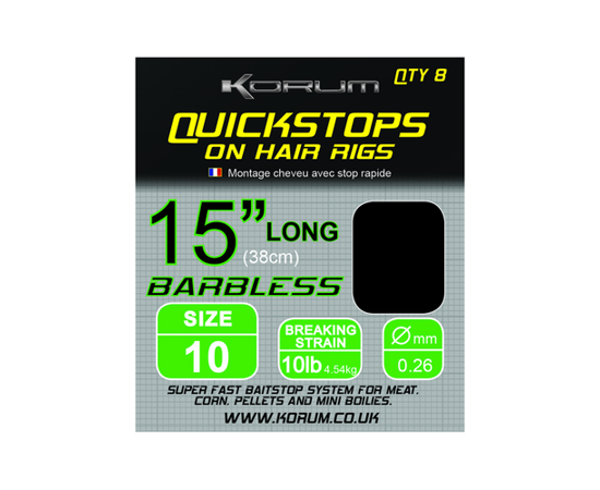 Korum Hair Rigs With Quickstops