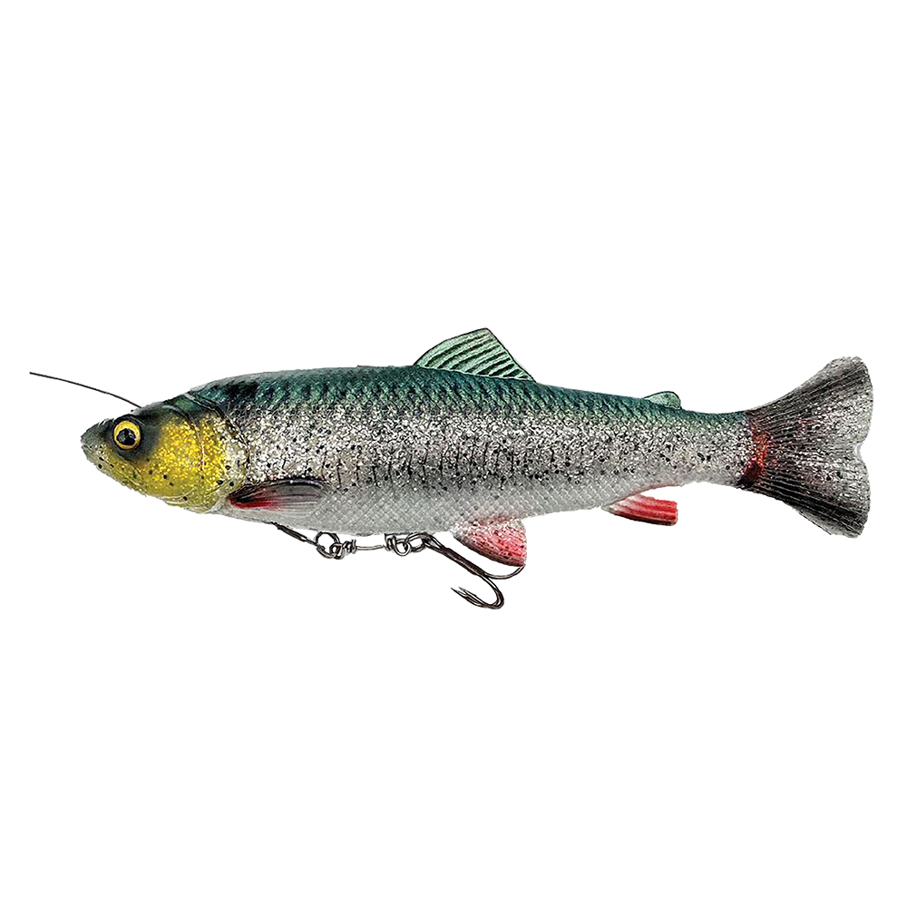 Savage Gear 4D Linethru Pulsetail Trout 20cm 102g SS Green Silver