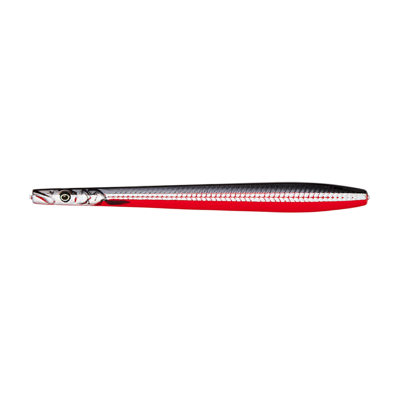 Savage Gear Line Thru Sandeel Nail 12cm 26g Black Red