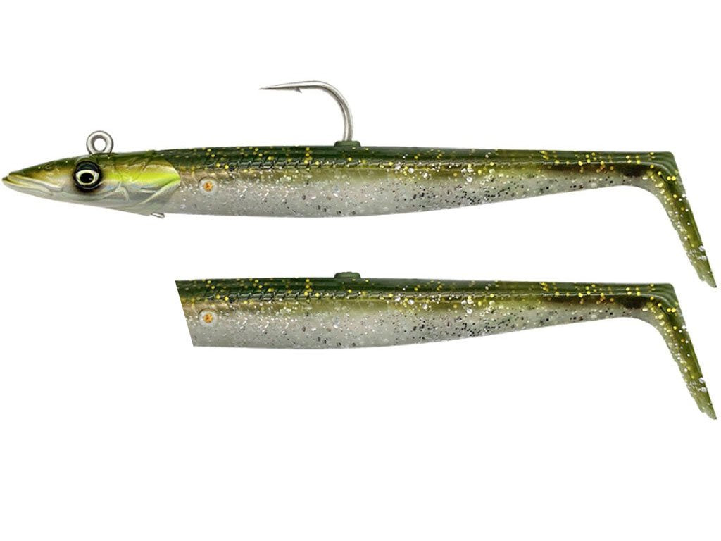 Savage Gear Sandeel V2 15.5cm 46g Green Silver