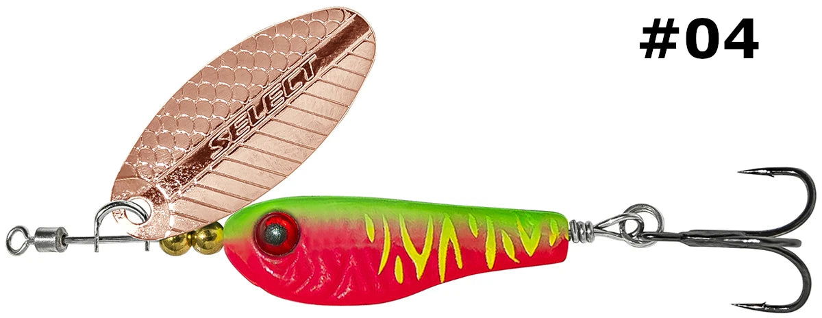 Select Tail-Spinner Lure Heli-X №0 3.0g - Emerald Ripple