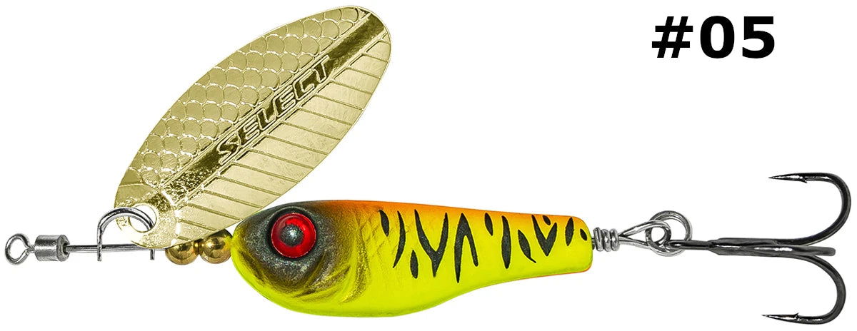 Select Tail-Spinner Lure Heli-X №0 3.0g - Emerald Ripple