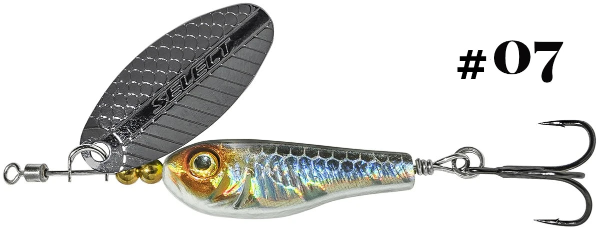Select Tail-Spinner Lure Heli-X №0 3.0g - Emerald Ripple