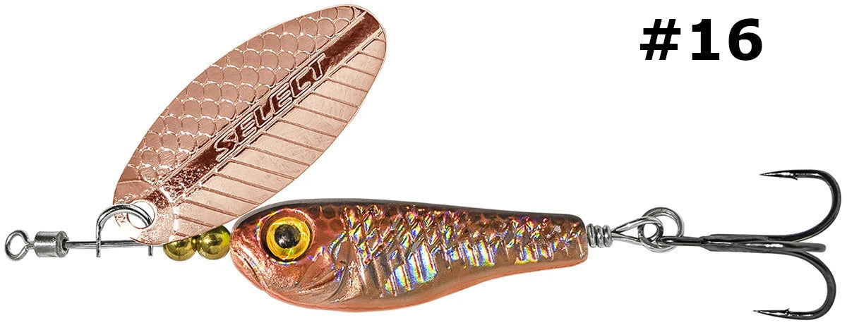 Select Tail-Spinner Lure Heli-X №0 3.0g - Emerald Ripple