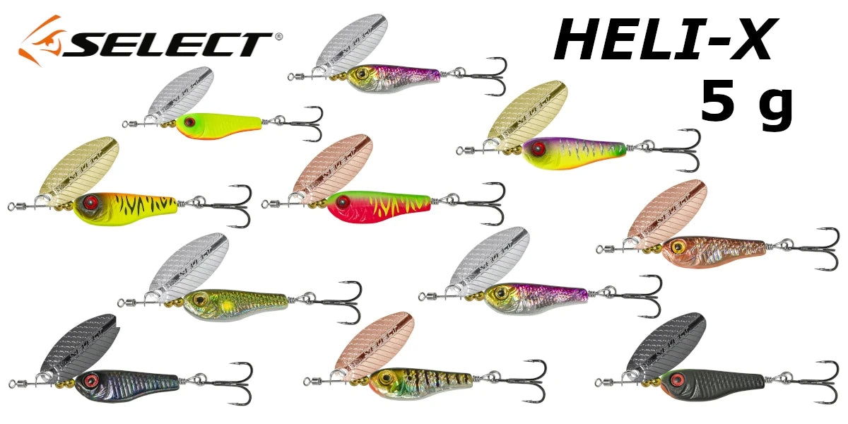 Select Tail-Spinner Lure Heli-X №1 5.0g - Emerald Ripple