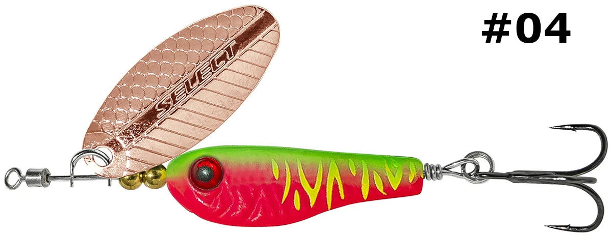 Select Tail-Spinner Lure Heli-X №1 5.0g - Emerald Ripple