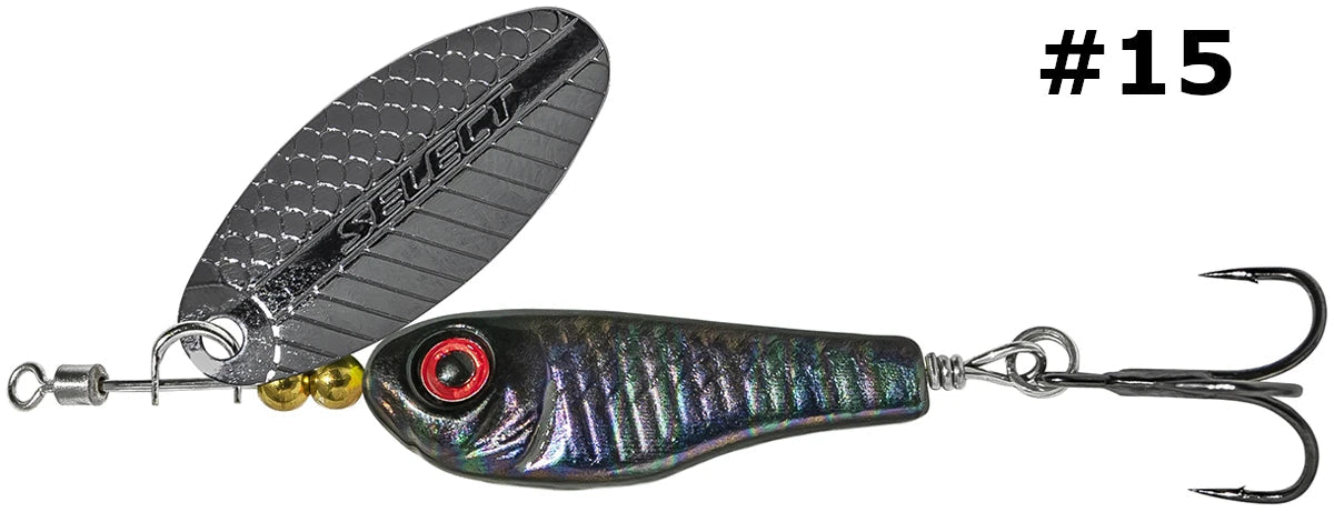 Select Tail-Spinner Lure Heli-X №1 5.0g - Emerald Ripple