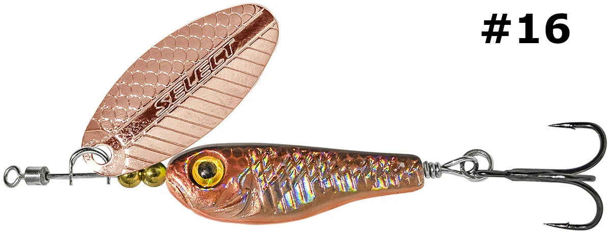 Select Tail-Spinner Lure Heli-X №1 5.0g - Emerald Ripple
