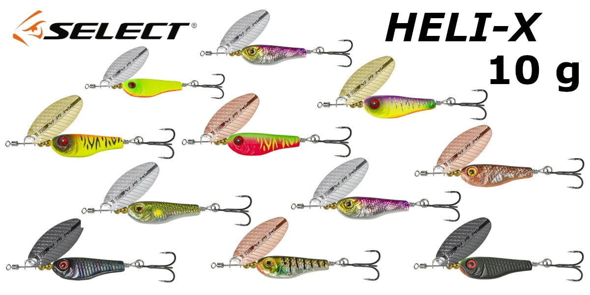 Select Tail-Spinner Lure Heli-X №3 10.0g - Emerald Ripple