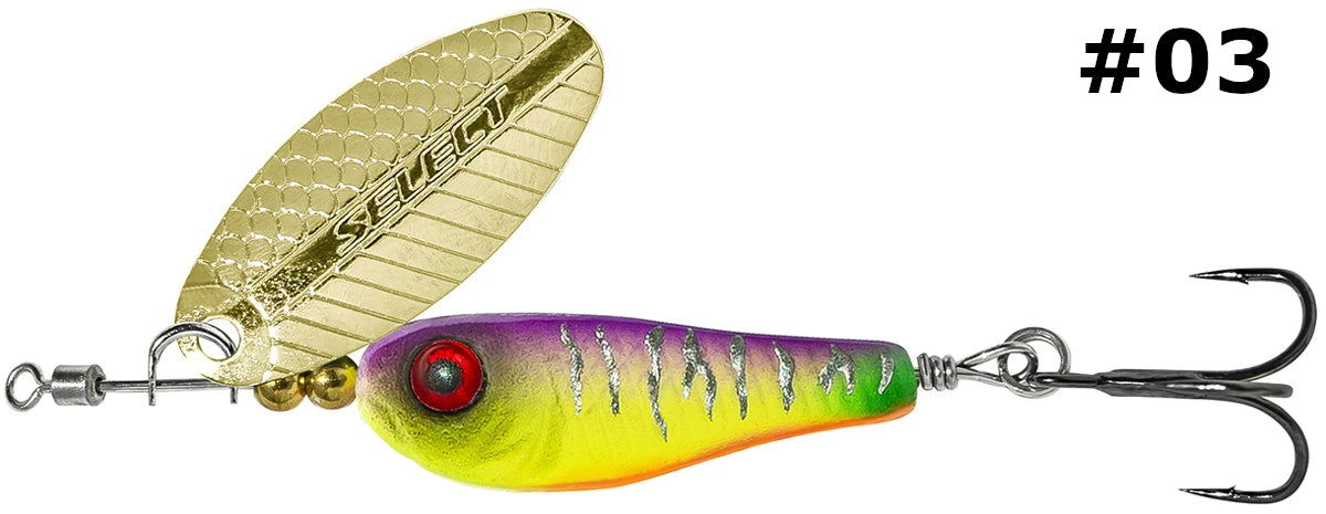 Select Tail-Spinner Lure Heli-X №3 10.0g - Emerald Ripple
