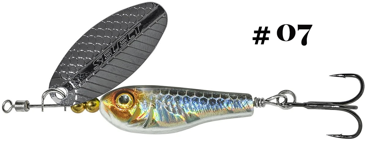 Select Tail-Spinner Lure Heli-X №3 10.0g - Emerald Ripple