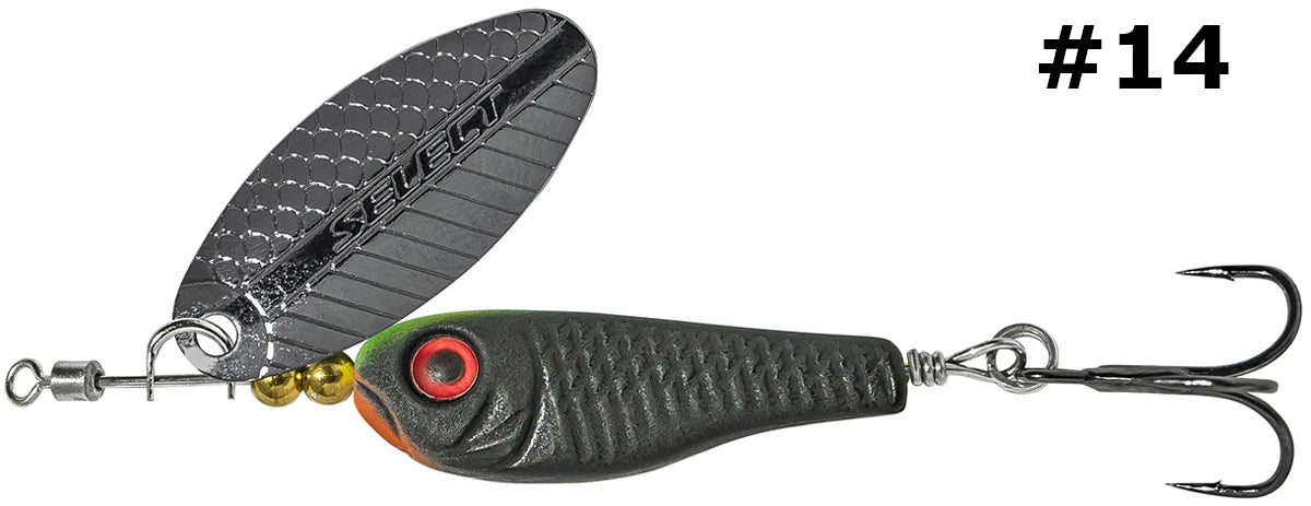 Select Tail-Spinner Lure Heli-X №3 10.0g - Emerald Ripple