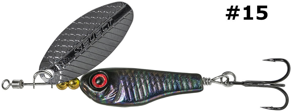 Select Tail-Spinner Lure Heli-X №3 10.0g - Emerald Ripple