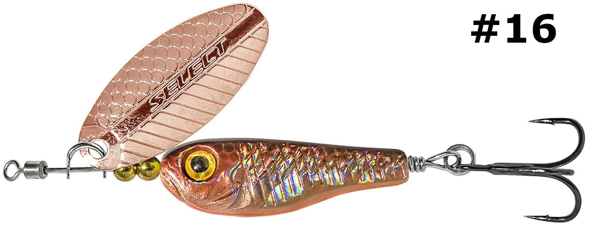 Select Tail-Spinner Lure Heli-X №3 10.0g - Emerald Ripple
