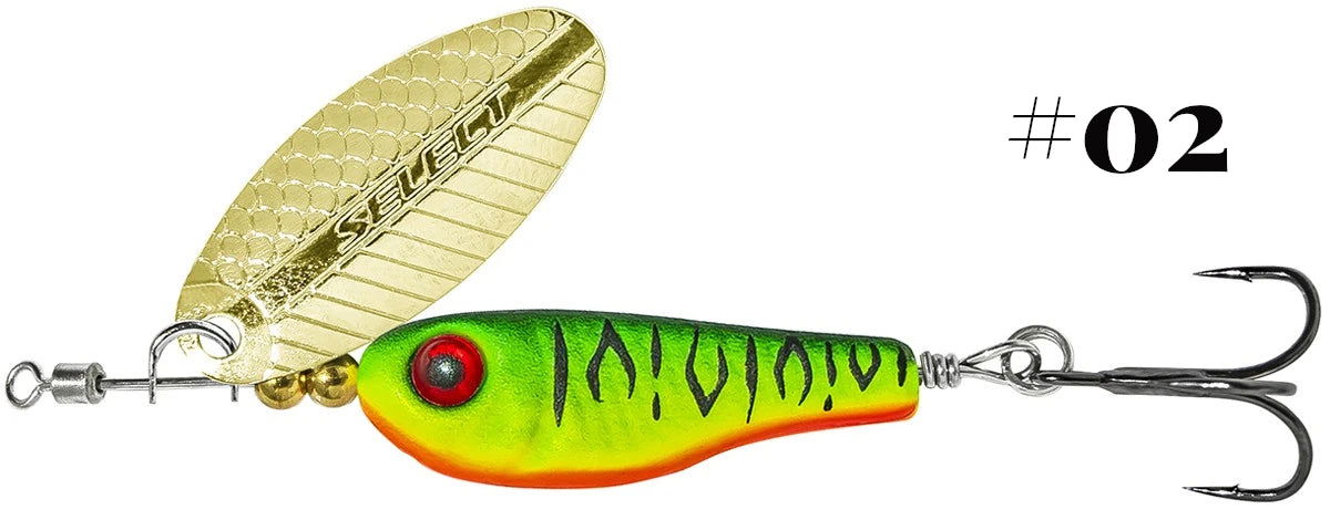 Select Tail-Spinner Lure Heli-X №4 14.0g - Emerald Ripple
