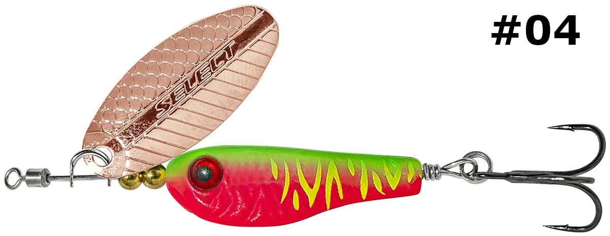 Select Tail-Spinner Lure Heli-X №4 14.0g - Emerald Ripple