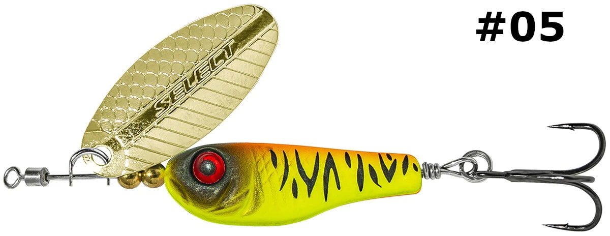 Select Tail-Spinner Lure Heli-X №4 14.0g - Emerald Ripple